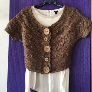 Unique crop sweater